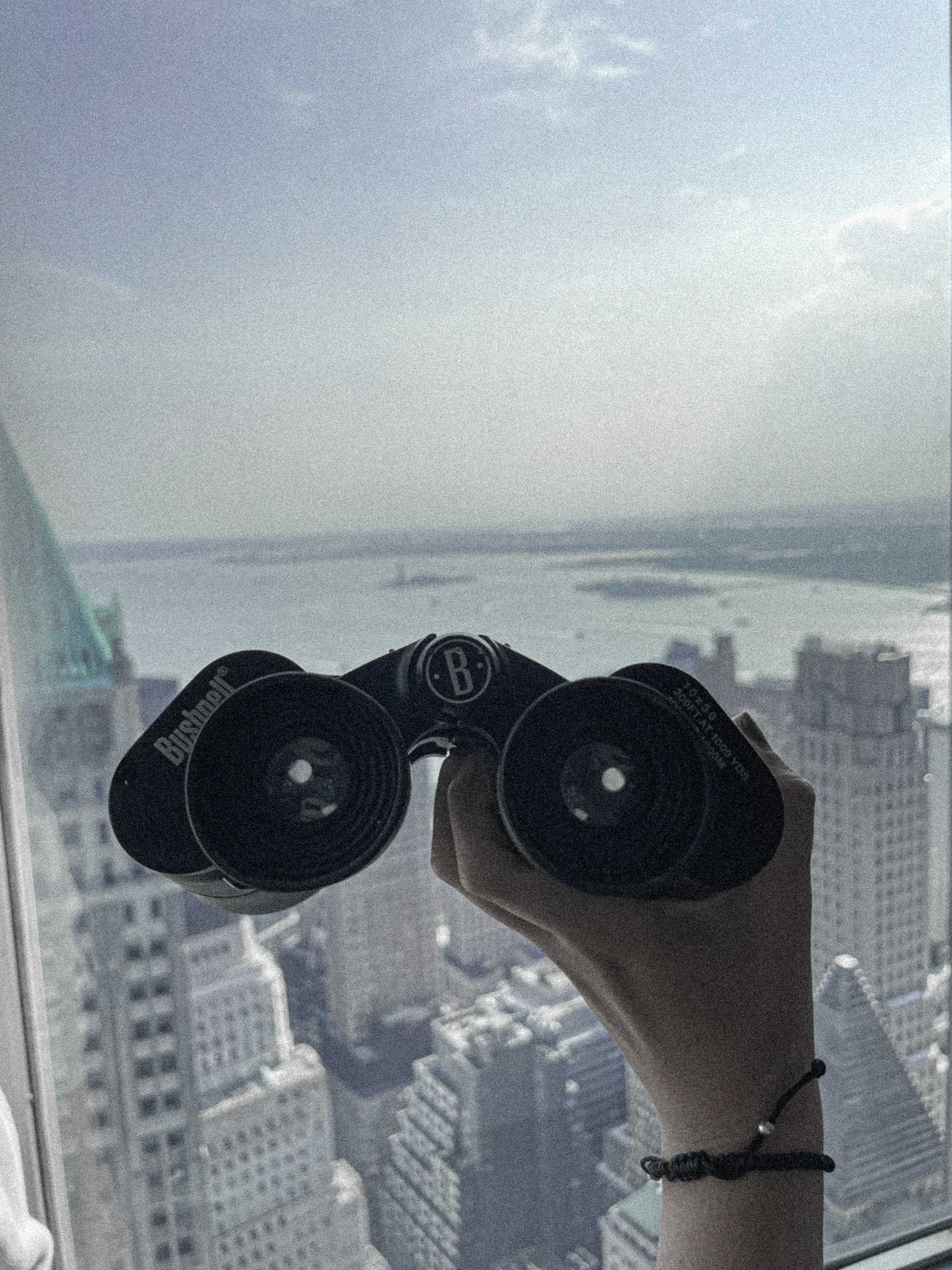 View with Binoculars